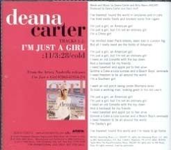 Deana Carter IM Just A Girl 2003 Promo DJCD CD