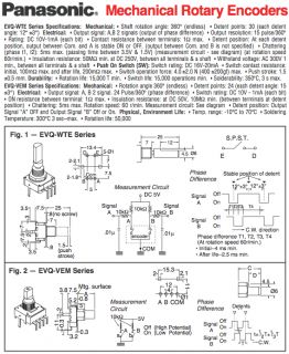 Panasonic Mechanical Rotary Encoder Circuit Bending