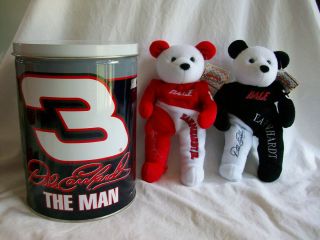 Dale Earnhardt SR Jr Team Salvino Bears with Collectors Tin NASCAR 3 8