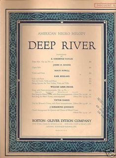 Sheet Music William Fisher Deep River 22