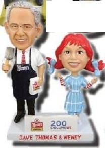 Dave Thomas and Wendy Wendys SGA Bobblehead Columbus Clippers 7 01