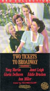  to Broadway VHS Video Tony Martin Janet Leigh Gloria DeHaven