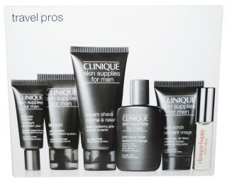 CLINIQUE Exclusive Travel Pros Skin Supplies For Men Set   NIB