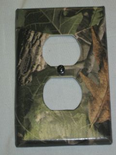 Realtree Camo Bear Deer Moose Light Switch Plate Cover Hunting Lodge