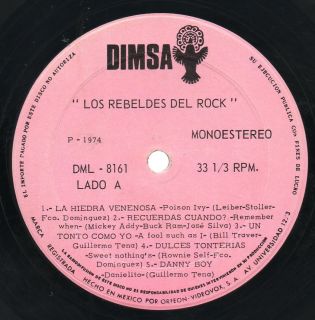 LP Los Rebeldes Del Rock Rokin Rebels Hiedra Venenosa