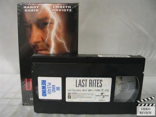 Last Rites VHS Randy Quaid Embeth Davidtz