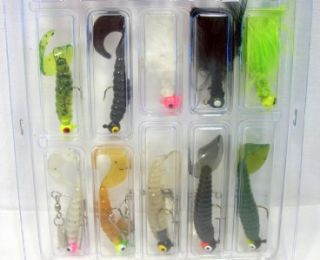 Danielson 16 pc Fishing Lures Jigs Kit Assorted Sizes Colors