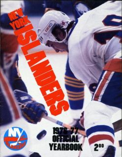 1976 77 New York Islanders Yearbook DENIS POTVIN/BRYAN TROTTIER