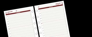 Day Runner Express Daily Planner Pages Classic Size 4 Jan 2012 Dec