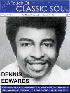 Classic Soul Newspaper Dennis Edwards Temptations