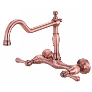 Danze D416057 Wall Mount Two Handle Kitchen Faucet Copper