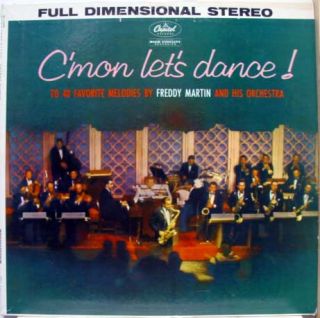 Freddy Martin CMon Lets Dance LP Vinyl St 1269 VG