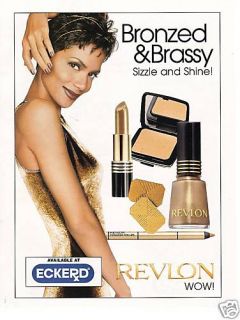 1999 Orig Halle Berry Revlon Magazine Ad