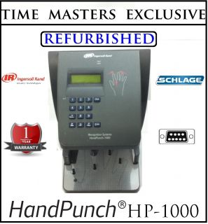Refurbished SCHLAGE Biometric Hand Reader HP 1000 RS232 Employee Time