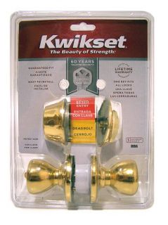 kwikset deadbolt lock keyed entry door knob set manufacturer kwikset