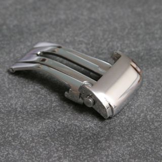 Stainless Steel Deployment Buckle for 22mm and 20mm Omega Watch Strap