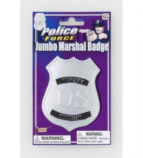 Jumbo Deputy Marshall Police Badge Costume Accessory   Gold *New*