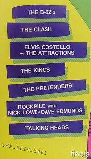 Heatwave Festival Poster Talking Heads B 52s Pretenders
