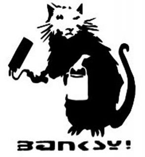 banksy paint roller rat tshirt multi colours s xxl