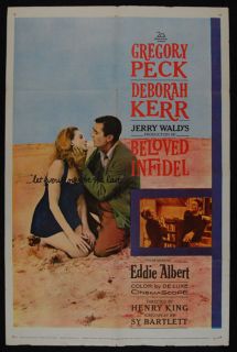 Beloved Infidel 1959 Gregory Peck Deborah Kerr Poster