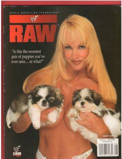 WWE WWF Raw Divas Female Wrestling Mag Debra Nice Puppies 8 99
