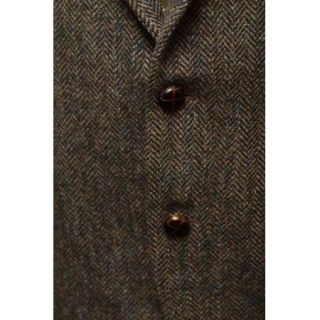 Stunning M s Harris Tweed Country Jacket 42 Green Brown Oatmeal Fleck