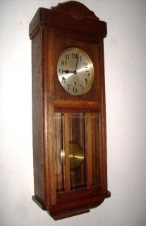  ANTIQUE WALL CLOCK ORIGINAL WESTMINSTER 4/4 DEUTCH REICH PATENT 1900