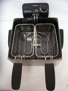  Steel Dual Basket Pro Fry Immersion Element Deep Fryer