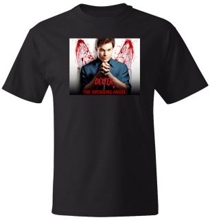 Dexter Is The Avenging Angel Bloody Wings T Shirt in 5 Colors in M w