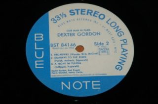 Dexter Gordon Our Man in Paris Blue Note 84146 Powell Jazz LP Record