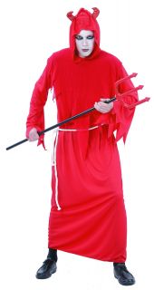 Mens The Devil Lucifer Halloween Fancy Dress Costume Robe