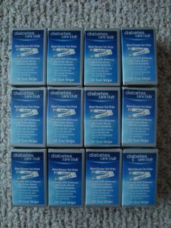 600 DIABETES CARE CLUB Test Strips   12 Boxes Of 50   EMBRACE MONITOR