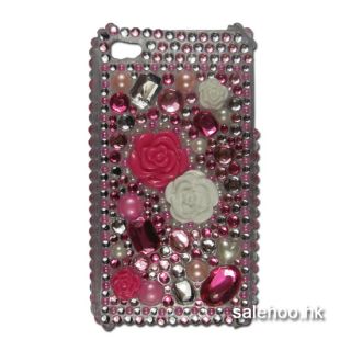 Bling Pink Diamond Cover Case for Apple iPhone 4 4G New