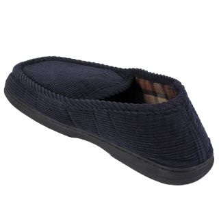Daxx Mens Lined Corduroy Moccasin Slipper Shoes