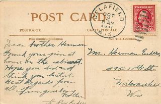 Wi Delafield Villa Enders Boat Landing mailed 1911 K14083