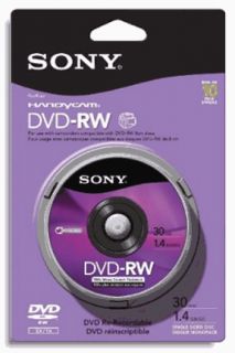 10 Pak Sony Mini DVD RW 1 4GB 30 MIN for Sony Canon