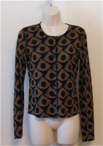 Diane Von Furstenberg Ibiza Othello Medium Sweater Cardigan P XS x