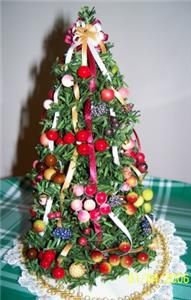 Della Robbia Christmas Tree Dollhouse Miniature Gorgeous