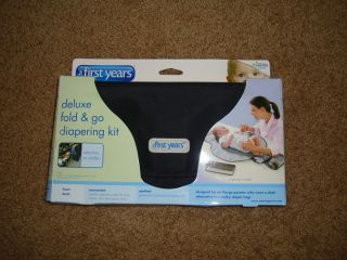 USED The First Years Fold Go Diapering Kit black