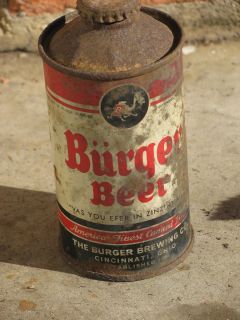 Rare Burger Beer can with cap First Production With Camel Logo
