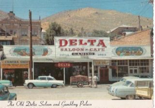 Continental Old Delta Saloon Virginia City NV Postcard