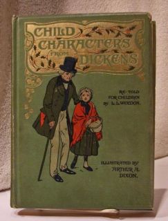  Book Child Characters from Dickens 6 Chromolithograph Plates 1st US Ed