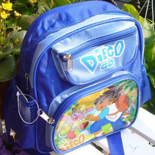 New Cute Go Diego Go Cool Blue Boys Toddler Schoolbag Small Backpack