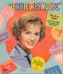 Vntage Debbie Reynolds Paper Dolls Lazer Repro ORG Sze Free SHIP w 2