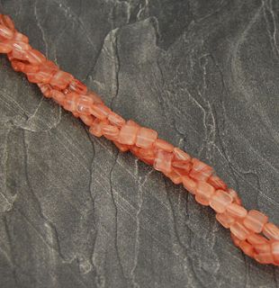 This is for one strand of Cherry Quartz (Glass) beads. The bead