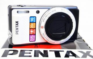 pentax optio vs20 16 0 mp digital camera white