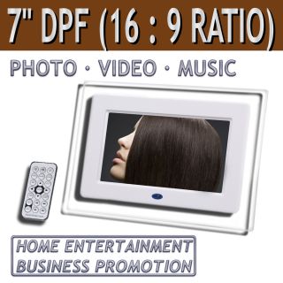TFT LCD Digital Photo Frame Remote Picture Video MP3 MPEG Music