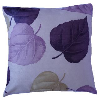 Brown Purple Gray Autumn Leaf Decorative Throw Pillow Case Cushion
