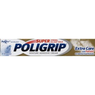 Poligrip Super Strong Denture Adhesive Cream 2 2 Oz