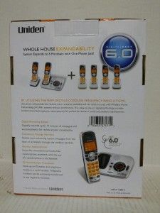 Uniden DECT 6.0 Cordless Digital Answering System W/ Caller ID and Two